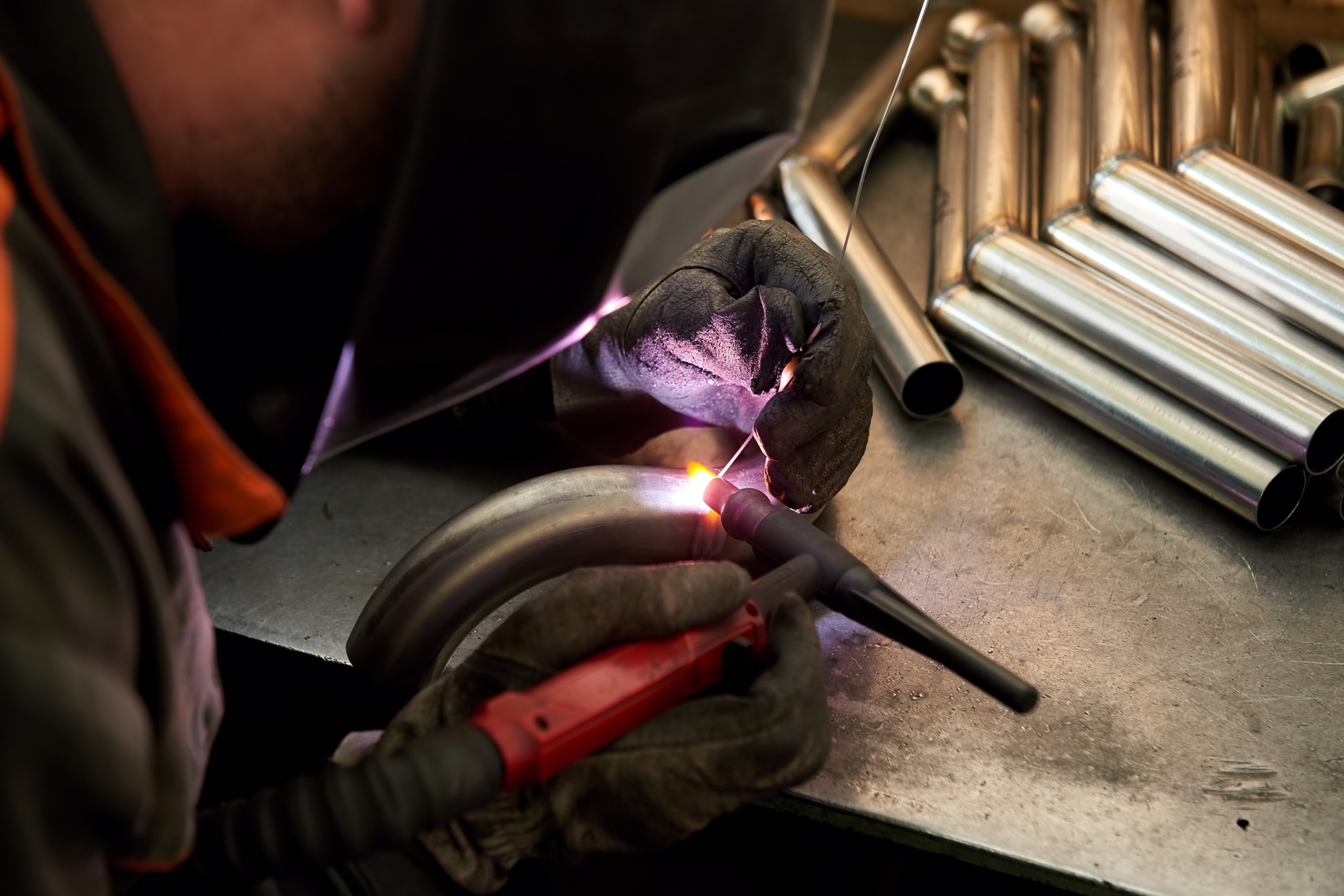 Welding close up.
